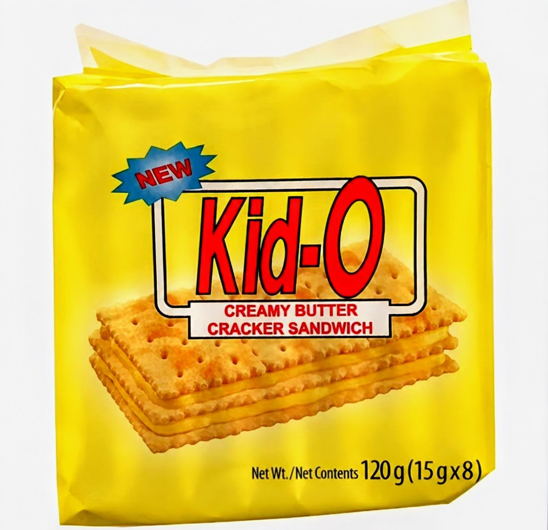 KID-O CREAMY BUTTER CRACKER SANDWICH 120G (15g x 8 packs)
