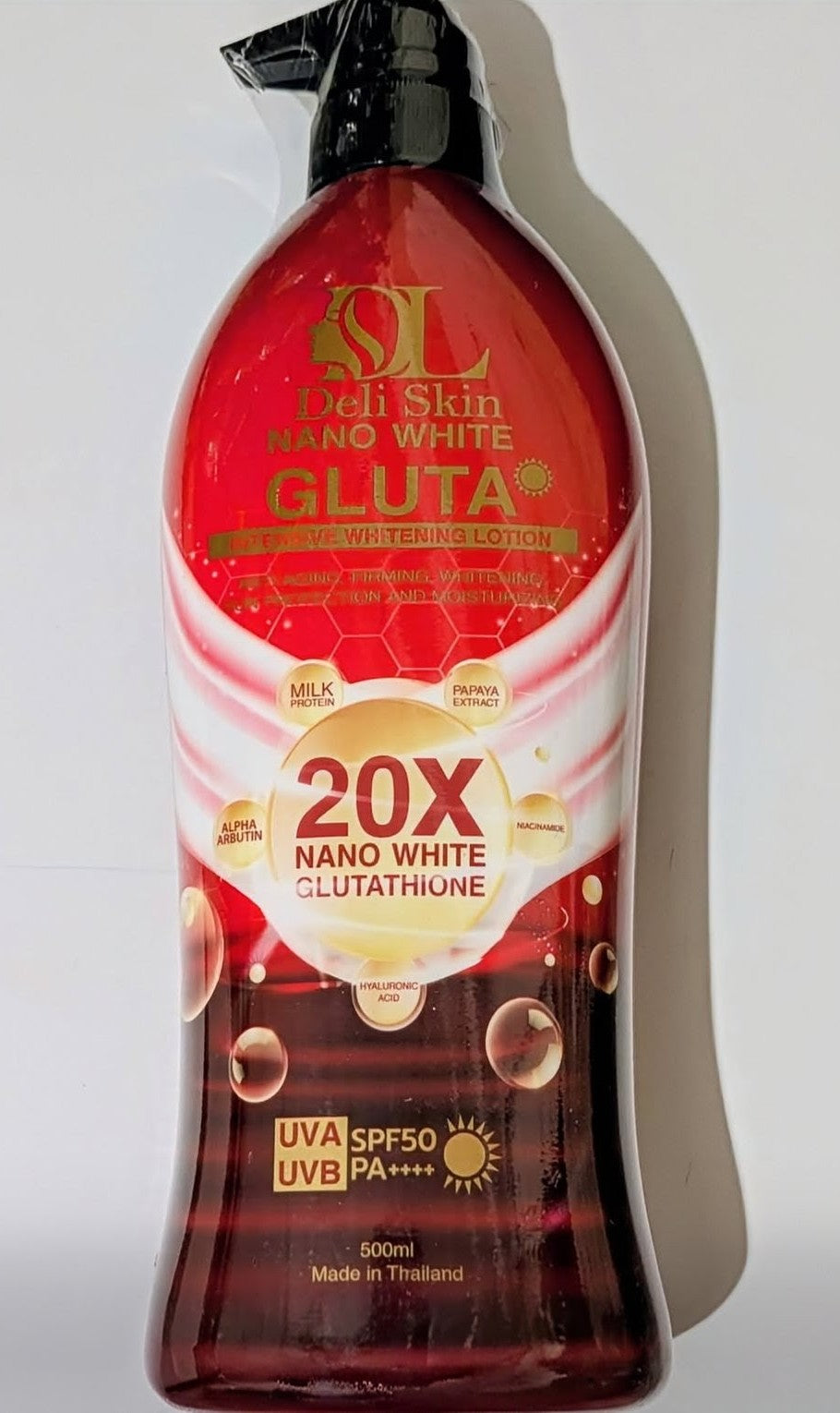 DELI SKIN NANO WHITE GLUTA LOTION (500ML)