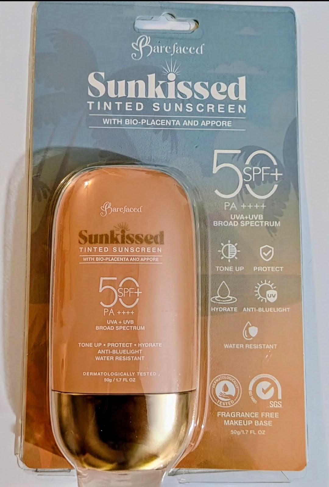BAREFACED SUNKISSED TINTED SUNSCREEN SPF50 (50G)