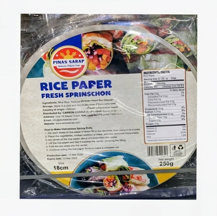 PINAS SARAP RICE PAPER 18CM 250G