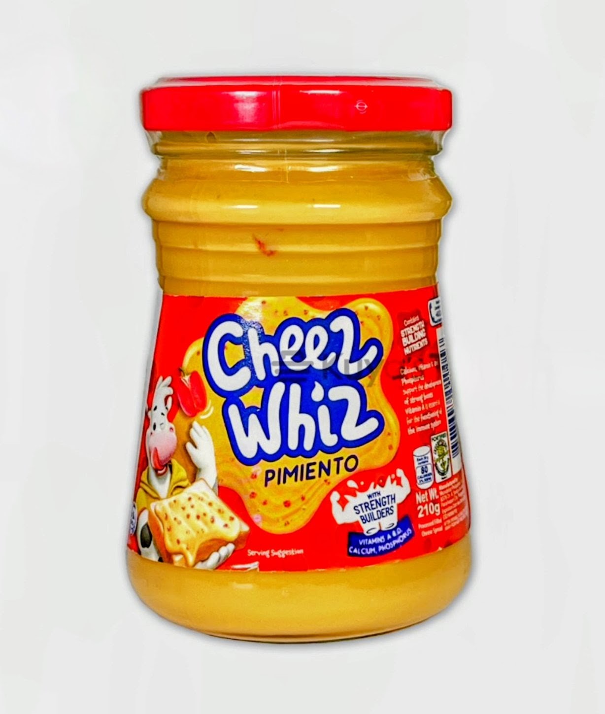 KRAFT CHEEZ WHIZ PIMENTO 210G