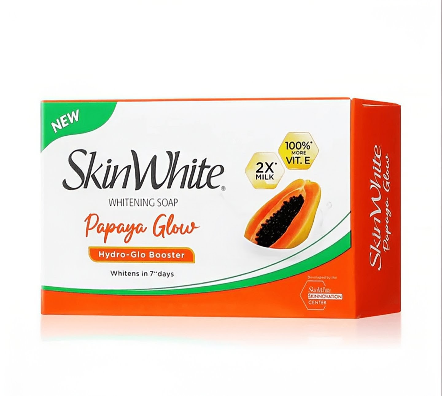 SKINWHITE
PAPAYA GLOW WHITENING SOAP 90g