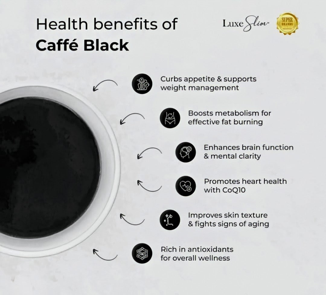 LS CAFFE BLACK HERBAL COFFEE DRINK MIX 8SACHETS