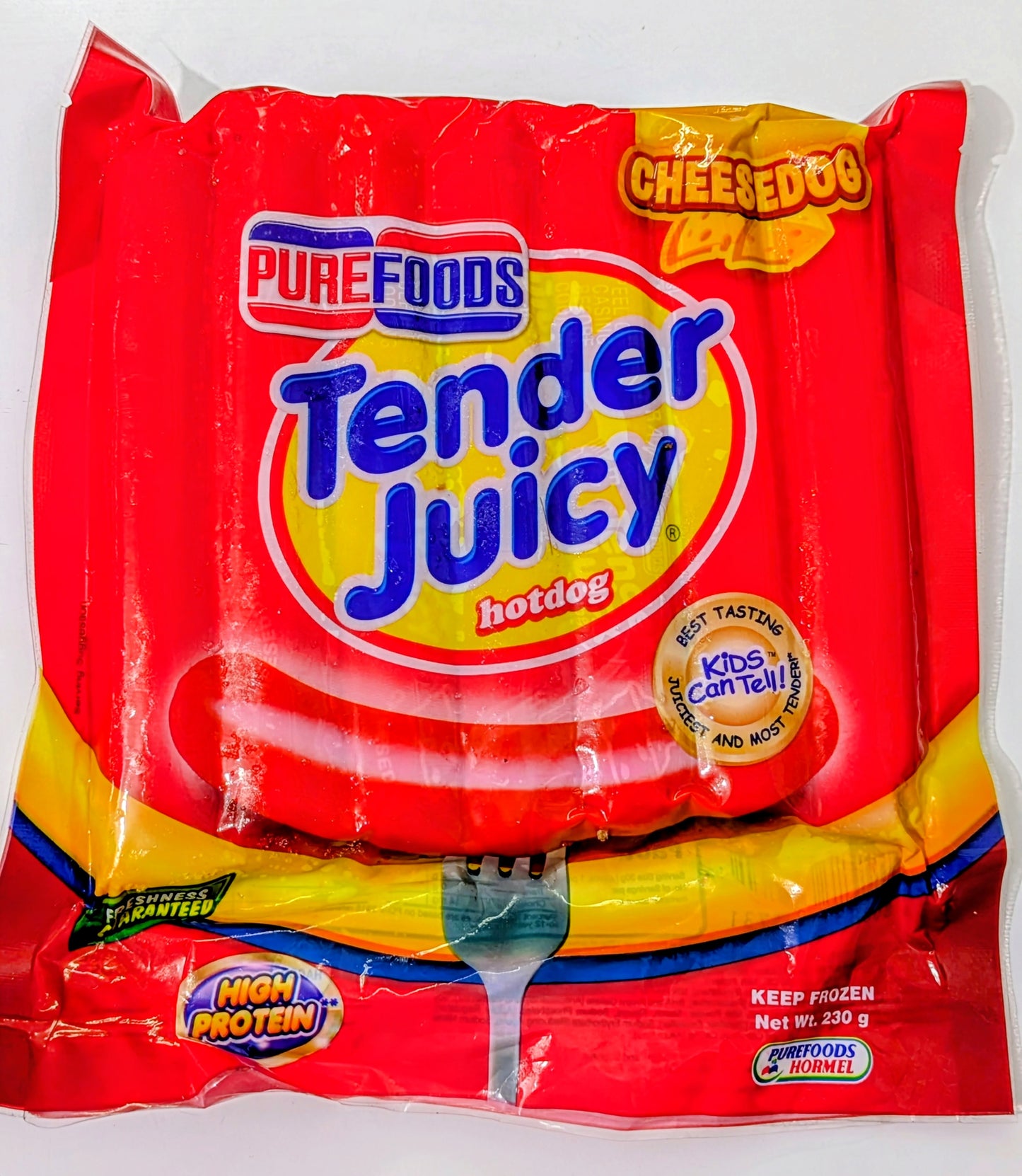 PUREFOODS TENDER JUICY CHEESEDOG HOTDOG (230G)