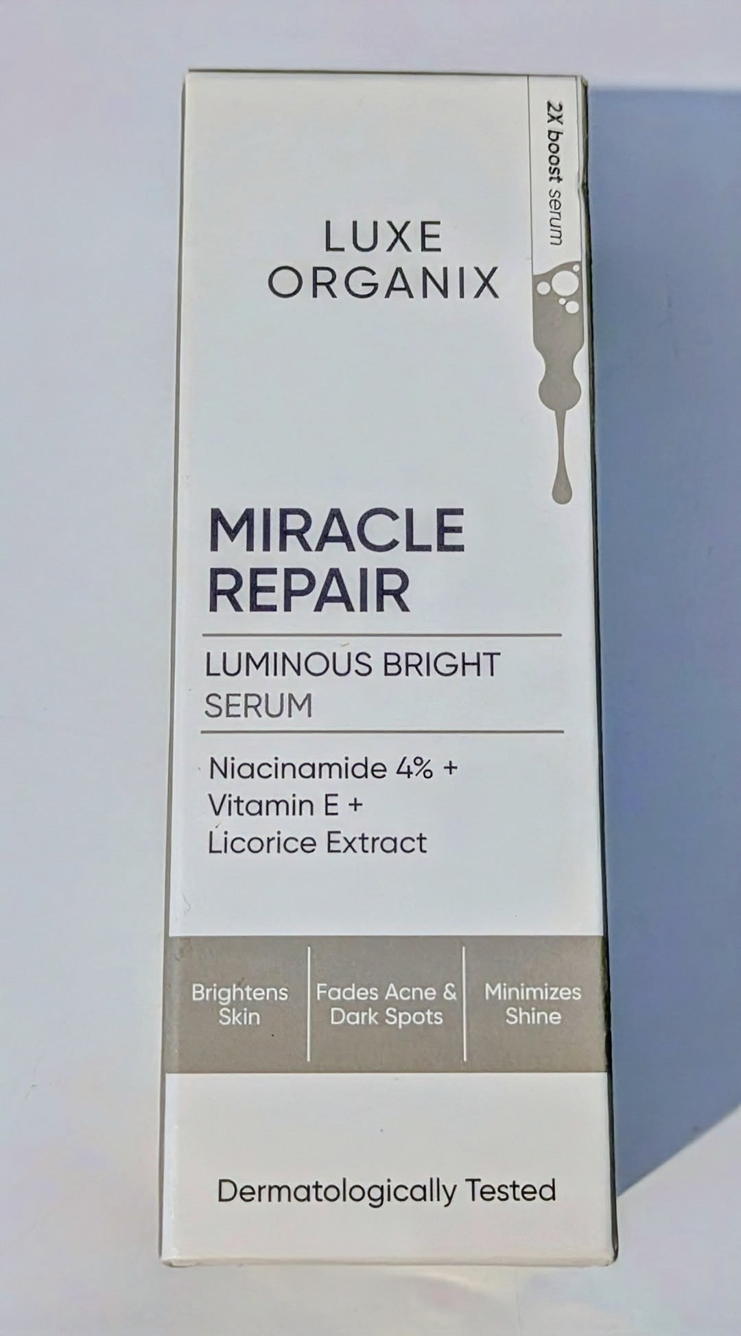 LUXE ORGANIX MIRACLE REPAIR LUMINOUS BRIGHT SERUM