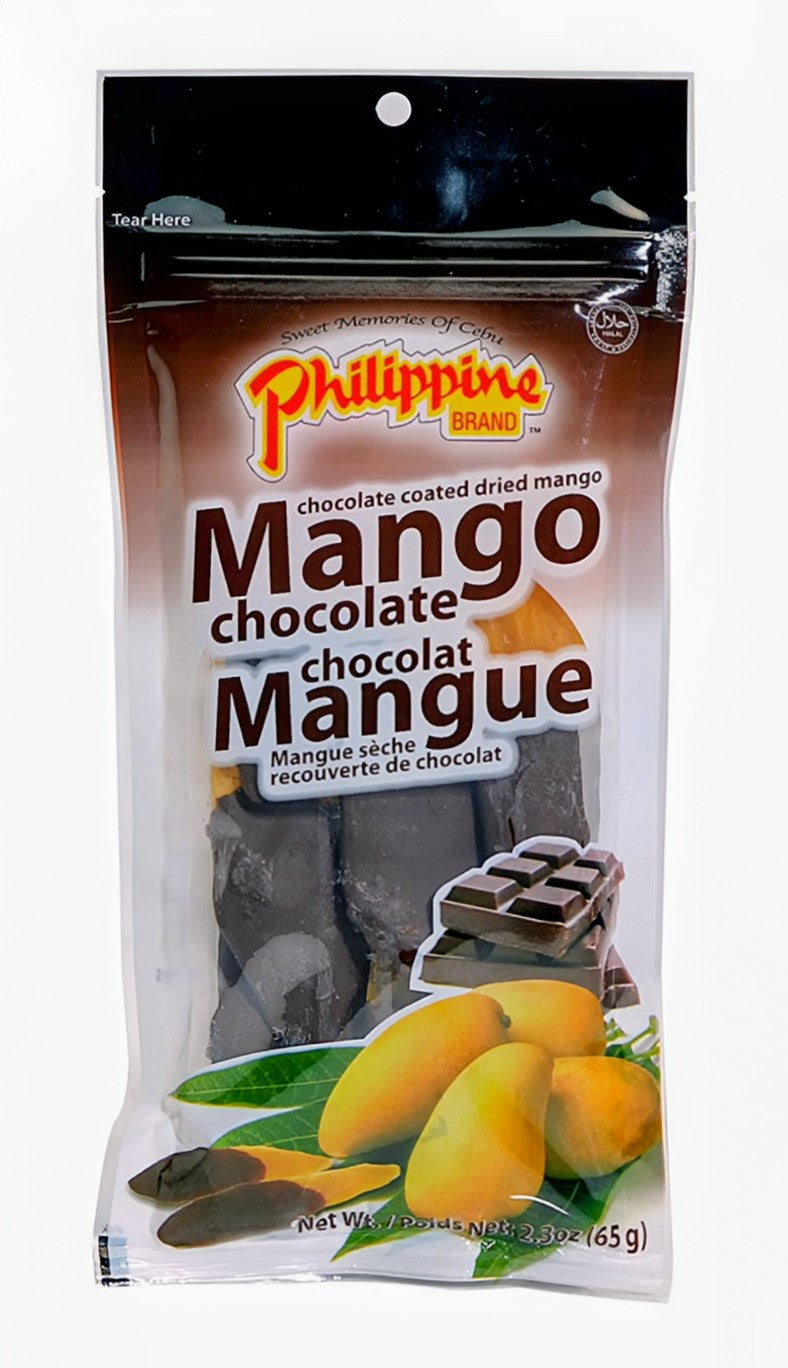 PHILIPPINE BRAND DRIED MANGO CHOCOLATE 65G