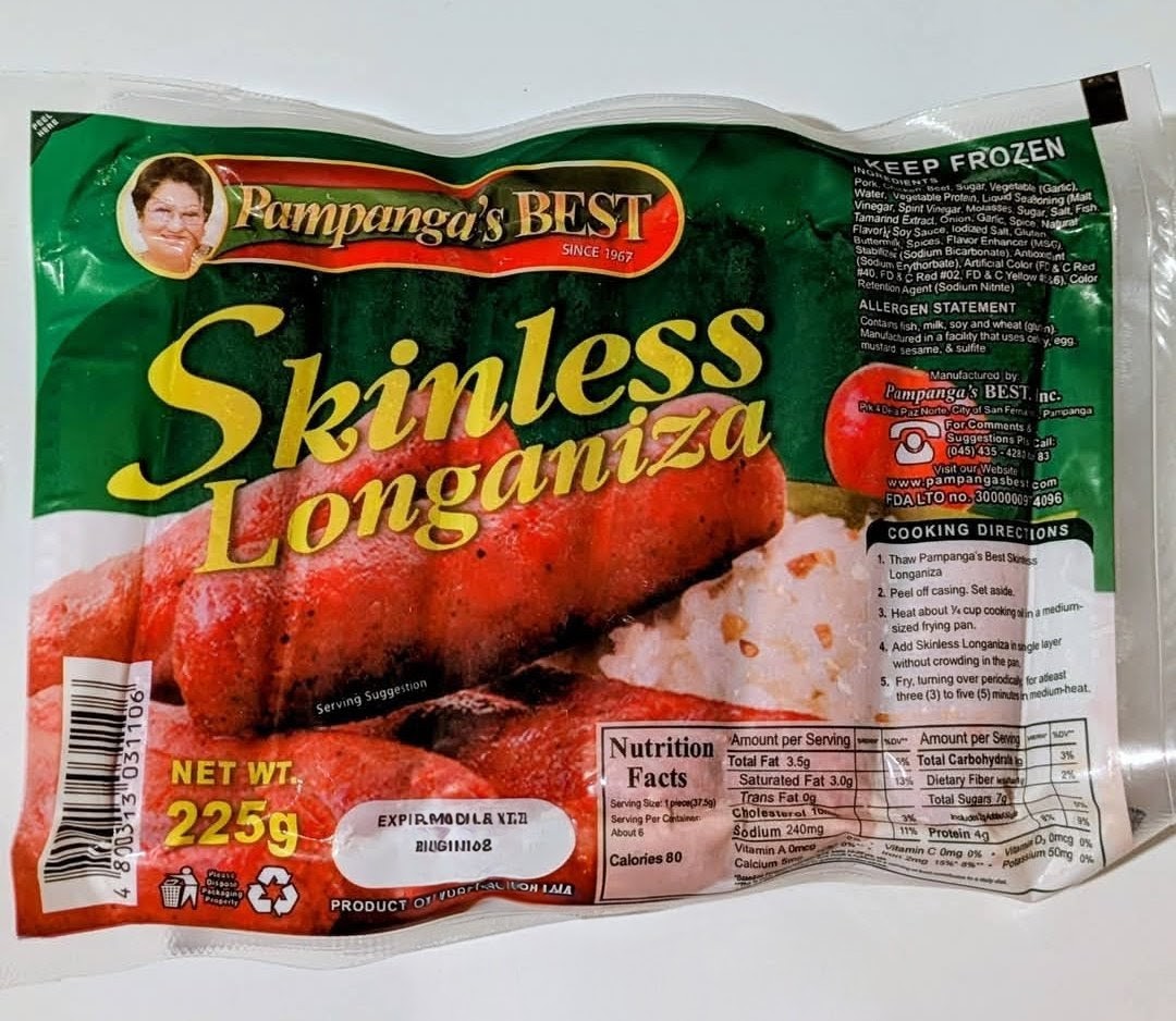 SKINLESS LONGGANISA