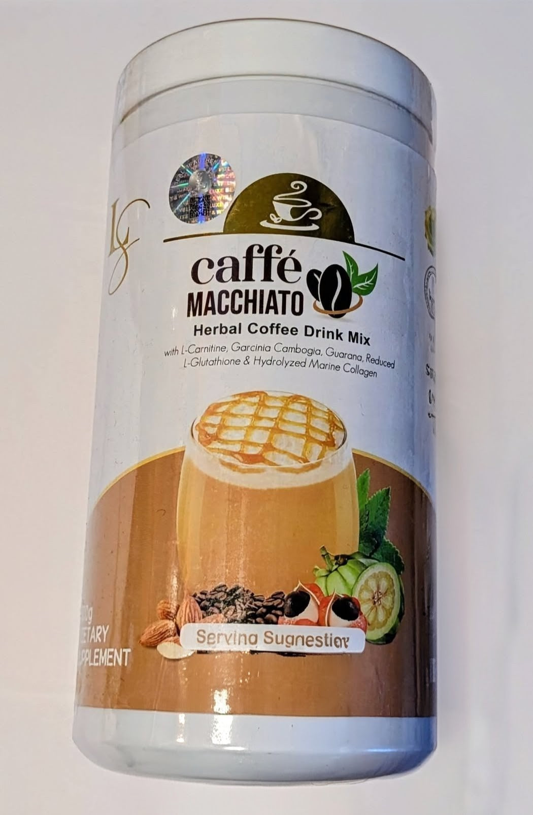 LS CAFFE MACCHIATO HERBAL COFFEE DRINK MIX 500G
