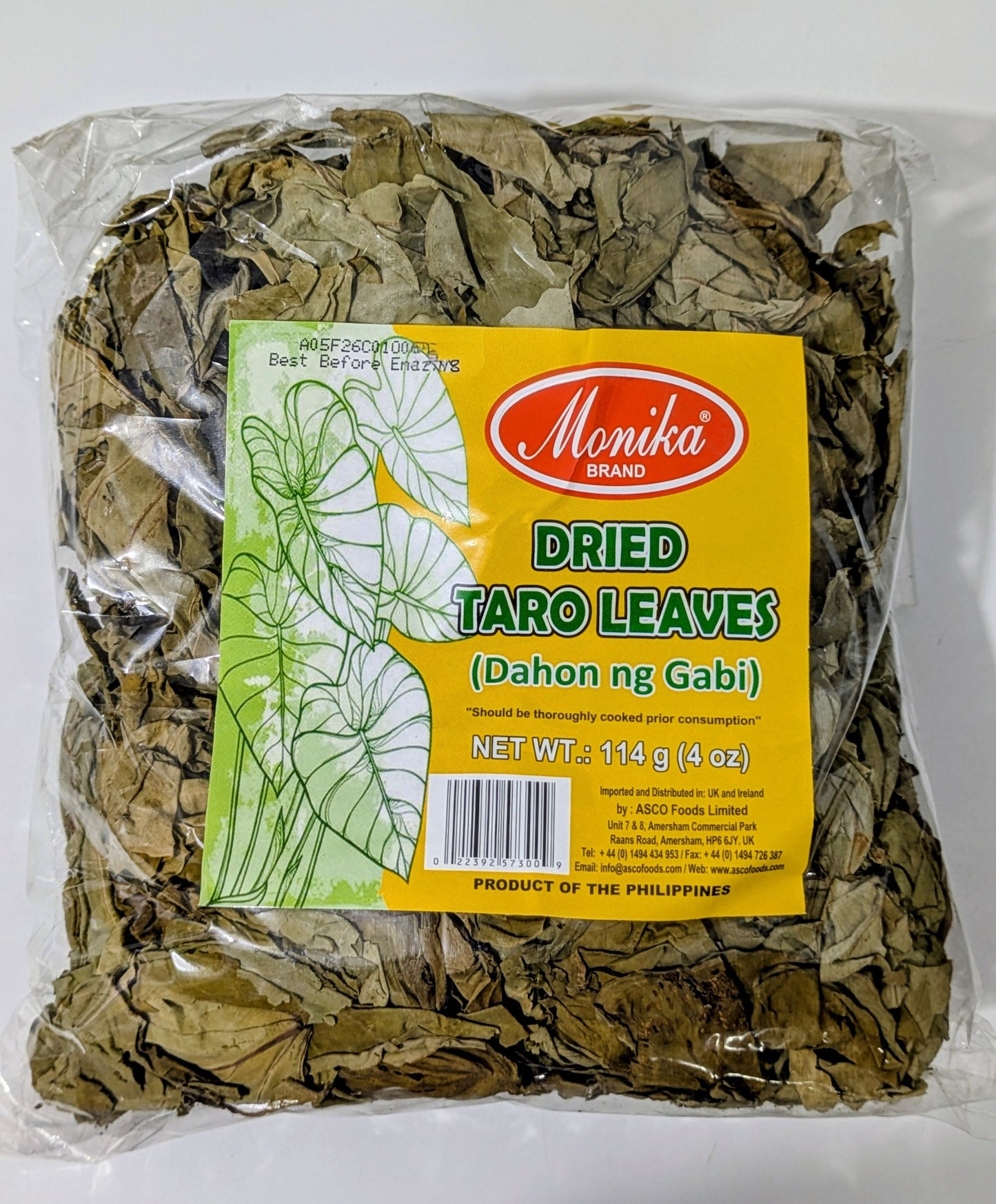 MONIKA DRIED TARO LEAVES 114g