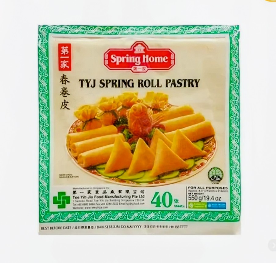 TIGER TIGER SPRING ROLL PASTRY MEDIUM 40 SHEETS (550G)