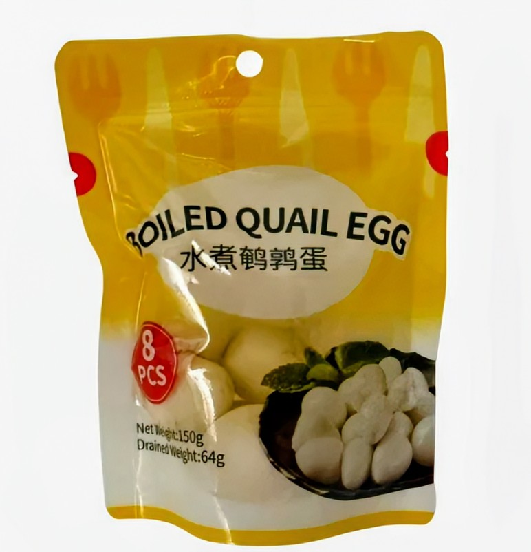 SD BOILED QUAIL EGGS 150G