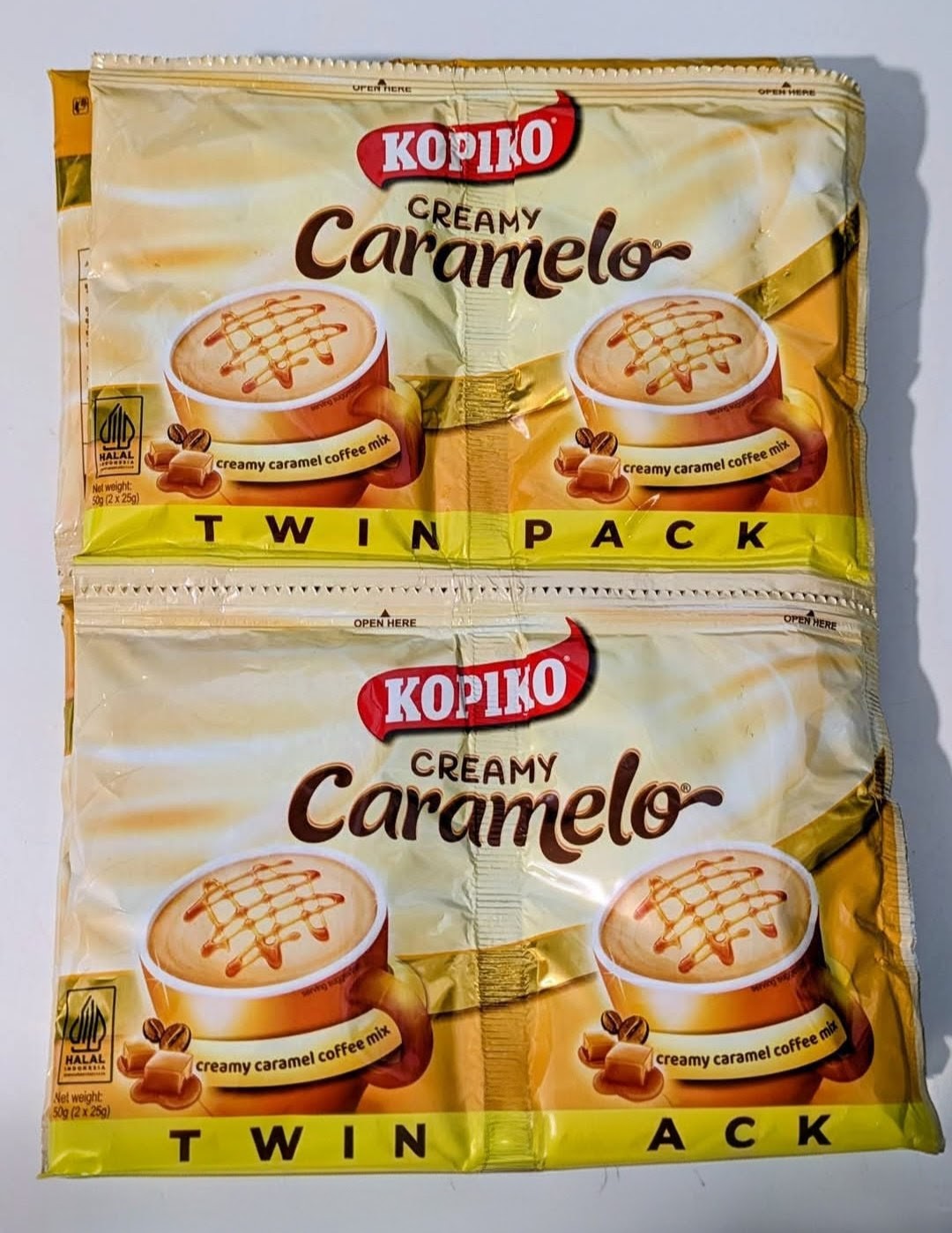 KOPIKO CREAMY CARAMELO 10SACHETS OF TWIN PACK (makes 20cups)