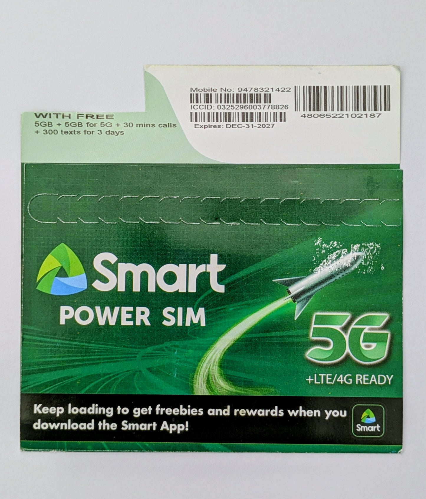 SMART POWER SIM 5G+LTE 4G READY (ROAMING READY)
