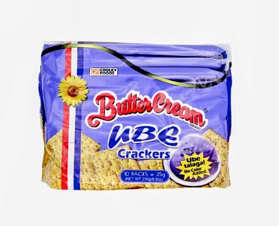 SUNFLOWER BUTTERCREAM UBE CRACKERS (10x25G)