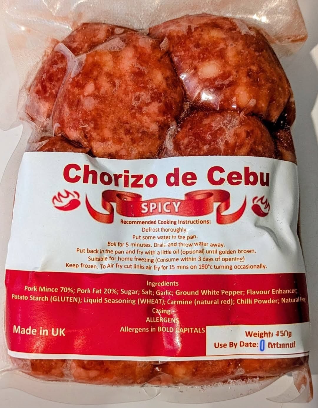 CHORIZO DE CEBU (SPICY)