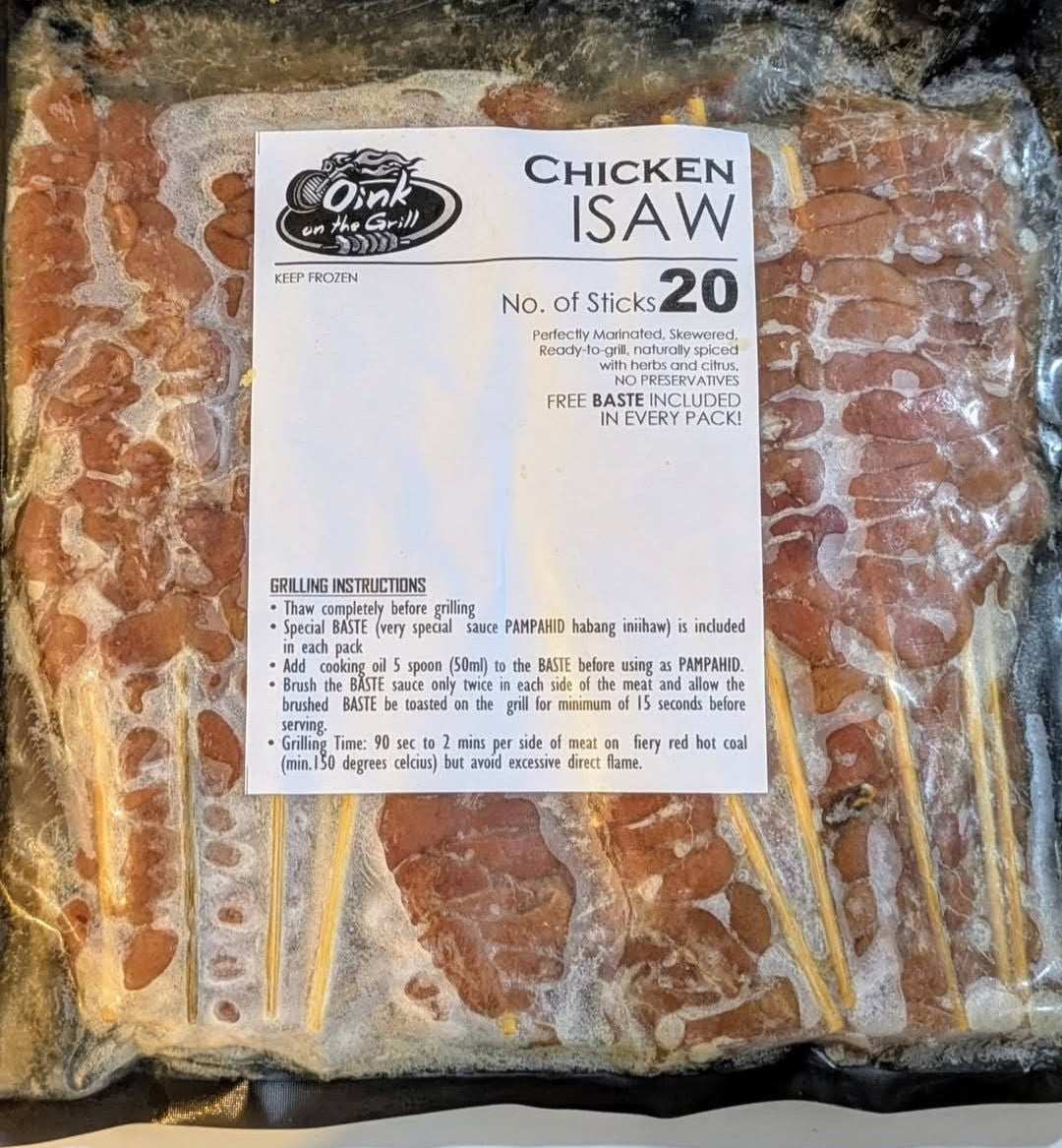 OINK CHICKEN ISAW 20STICKS