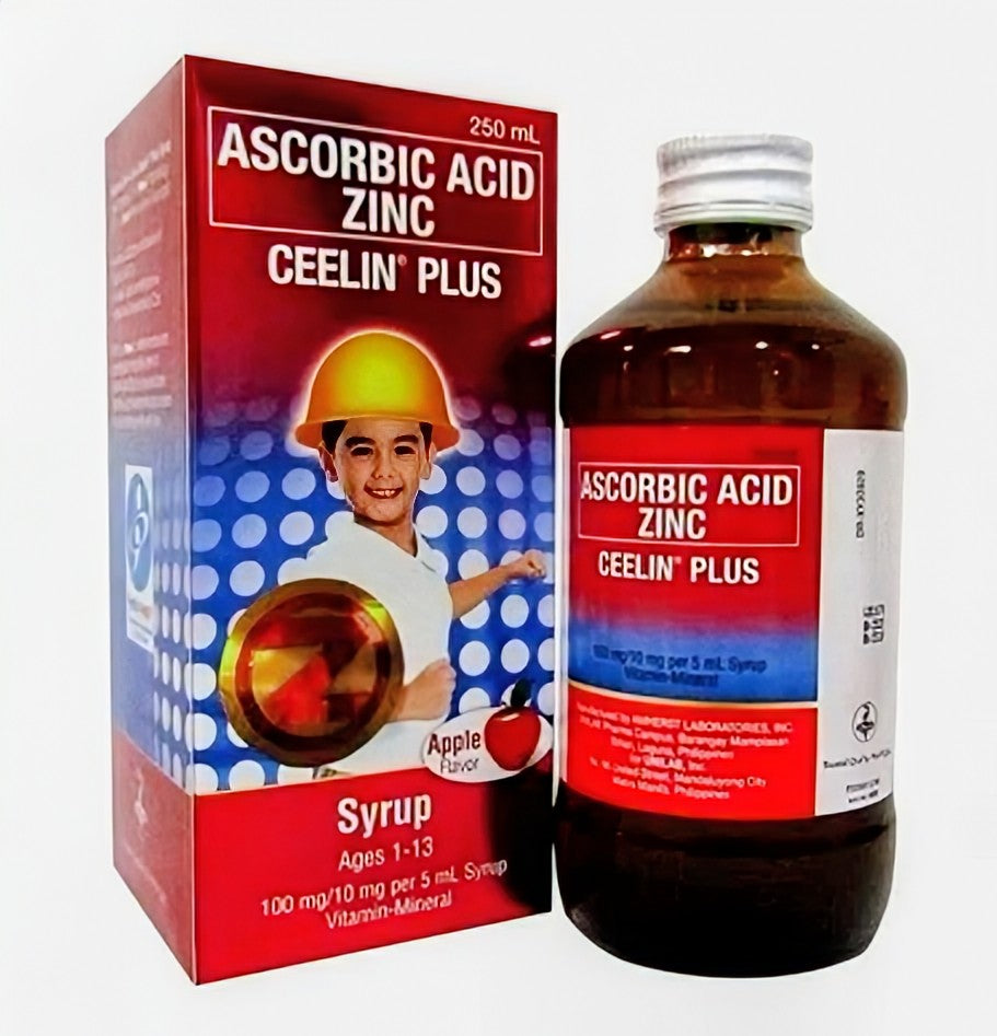 ASCORBIC ACID CEELIN PLUS+ ZINC 250ML 1-13years old