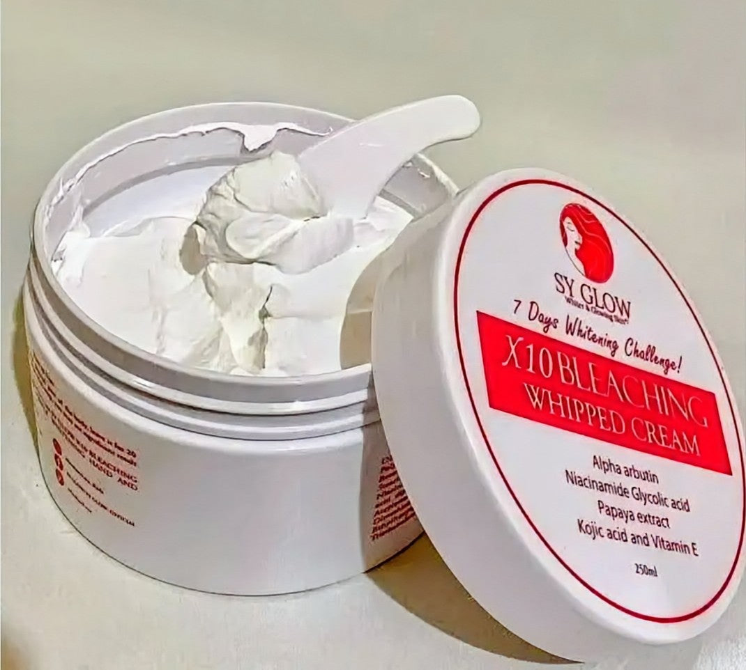 SY GLOW X10 BLEACHING WHIPPED CREAM 250ML