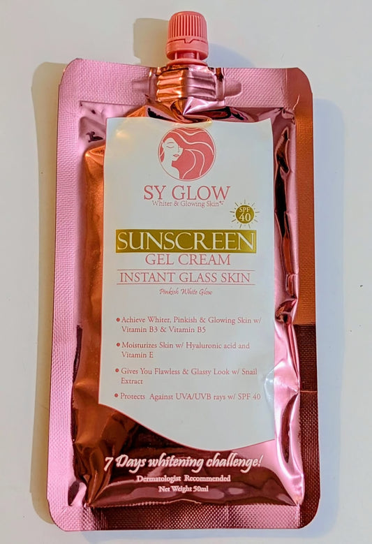 SY GLOW SUNSCREEN GEL CREAM INSTANT GLASS SKIN SPF40 (50ml)