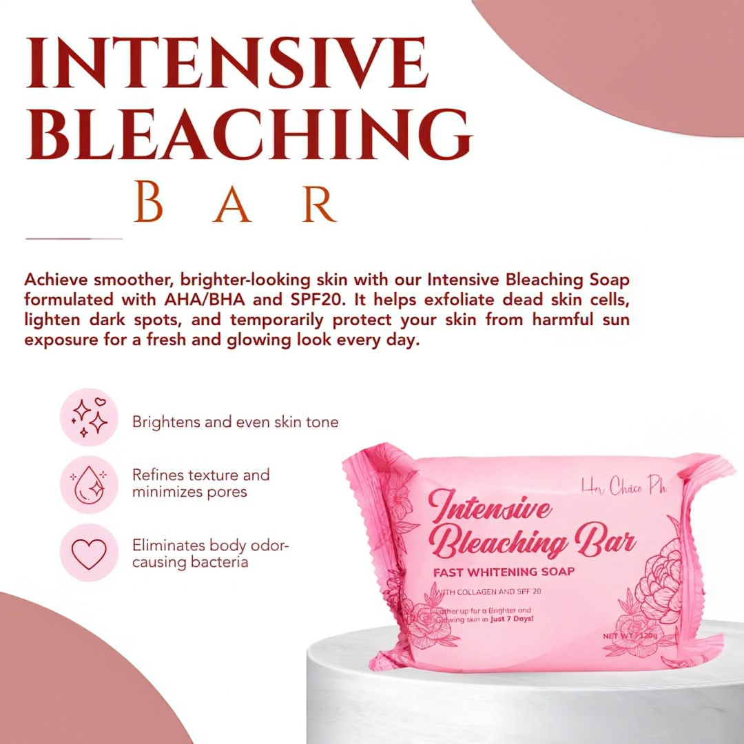 HER CHOICE PH INTENSIVE BLEACHING BAR FAST WHITENING SOAP