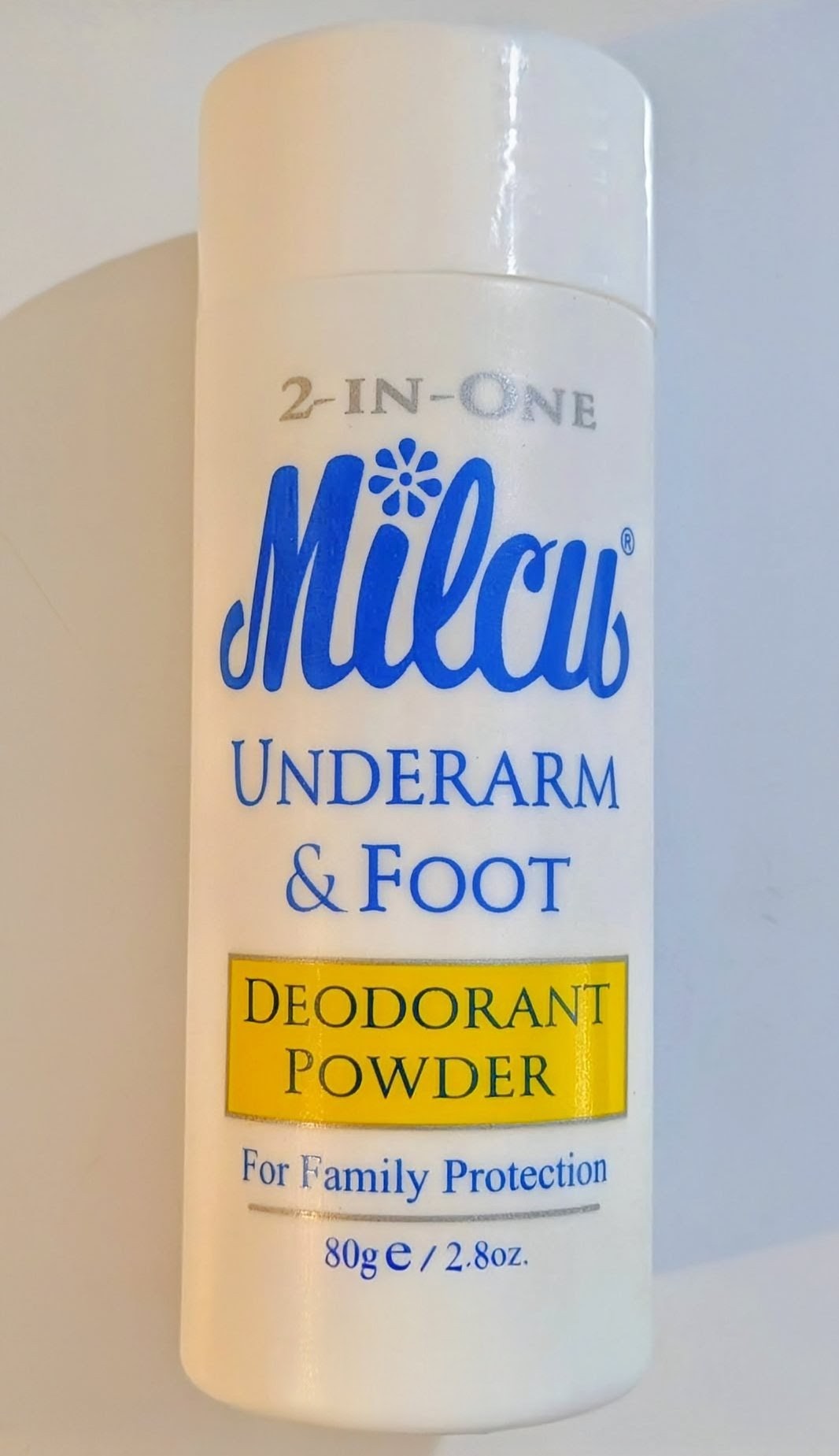MILCU UNDERARM & FOOT DEODORANT POWDER 80g