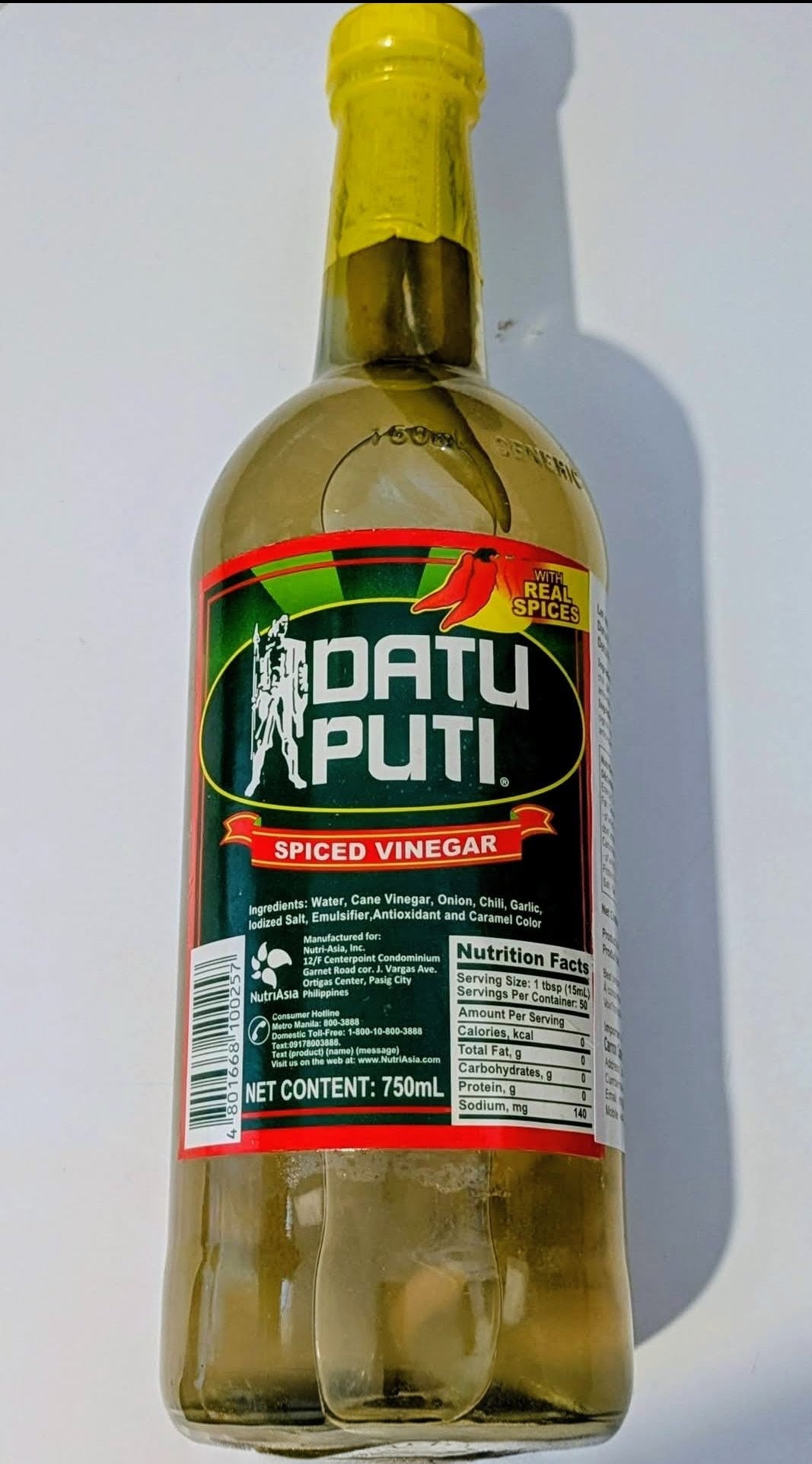 DATU PUTI SPICED VINEGAR 750ml