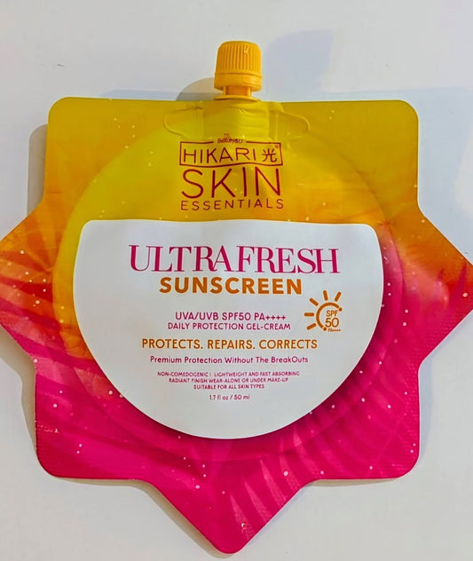 HIKARI SKIN ESSENTIALS ULTRA FRESH SUNSCREEN SPF50 (50ML)