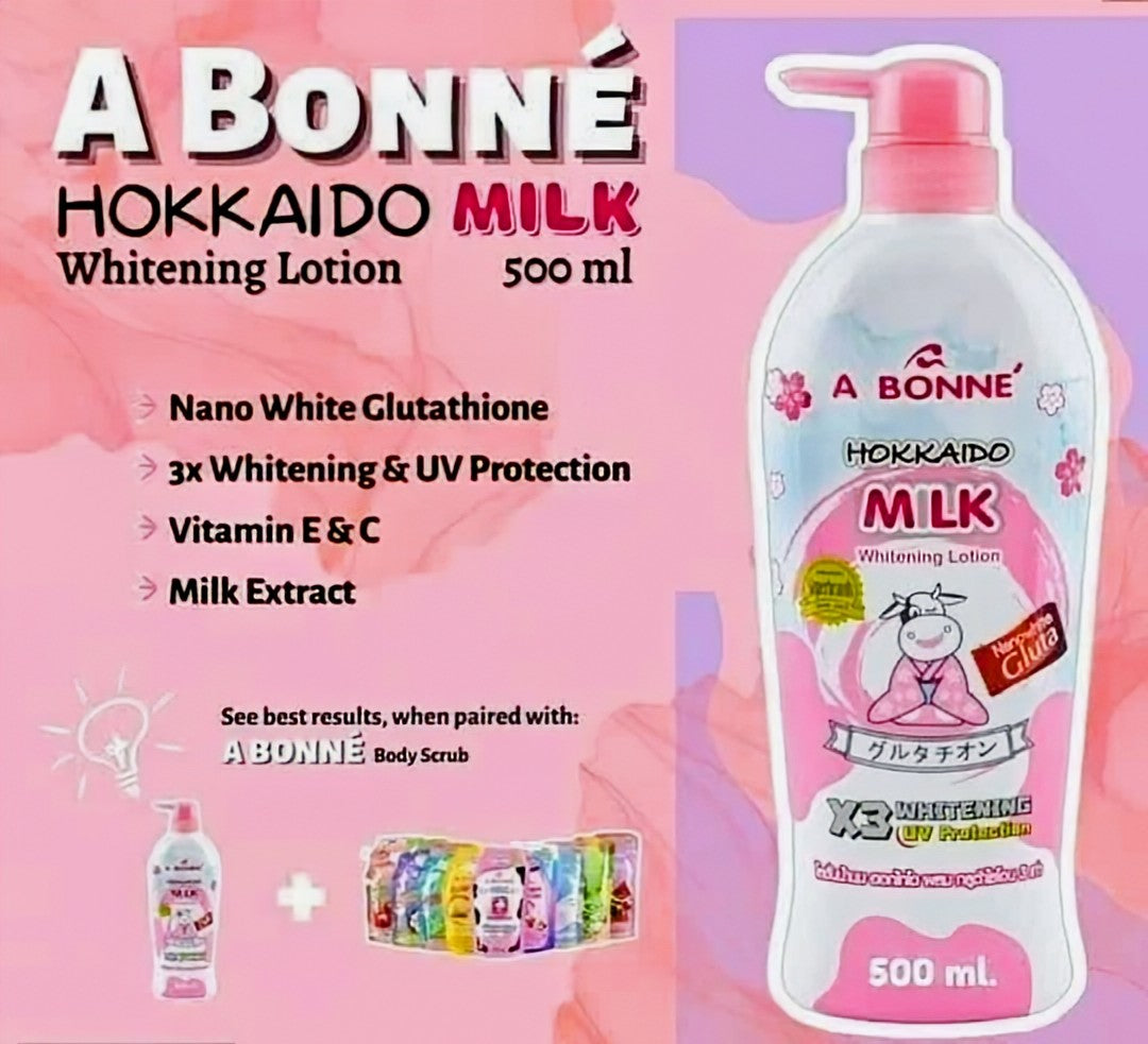 A BONNE HOKKAIDO MILK LOTION (500ML)