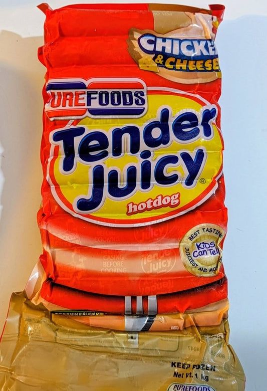 PUREFOODS TENDER JUICY CHICKEN CHEESEDOG 1KG