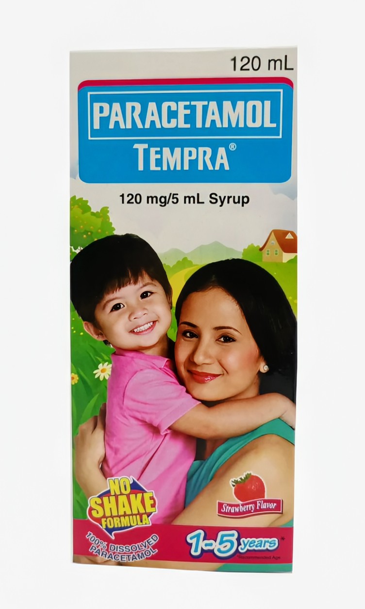TEMPRA PARACETAMOL SYRUP STRAWBERRY FLAVOR 120ML