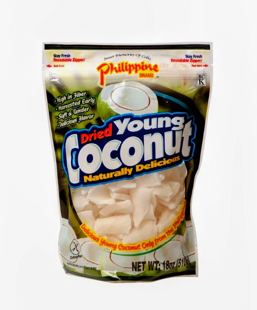 PHILIPPINE BRAND DRIED YOUNG COCONUT CHUNKS 142G
