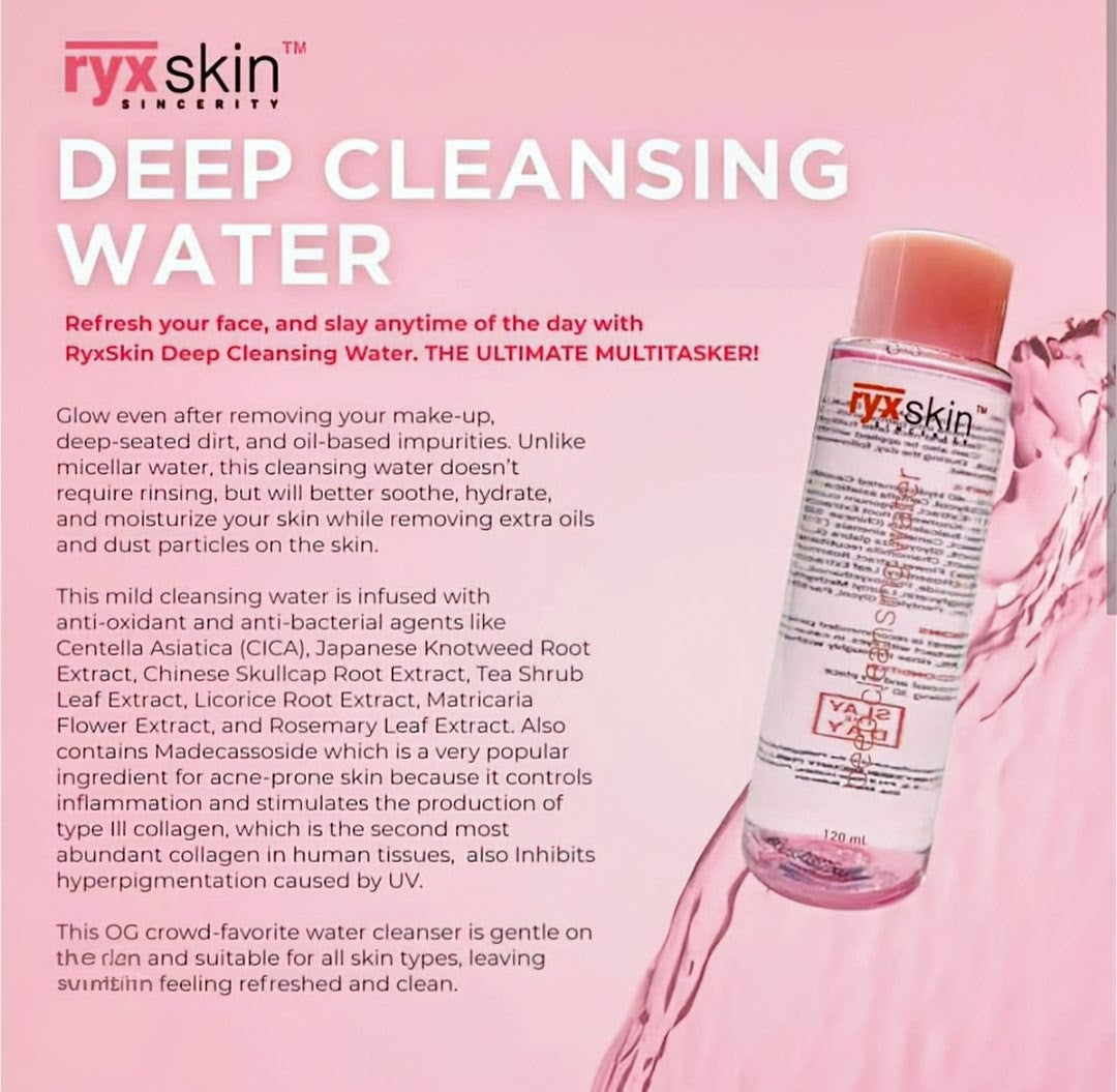 RYX SKIN DEEP CLEANSING WATER 120ml