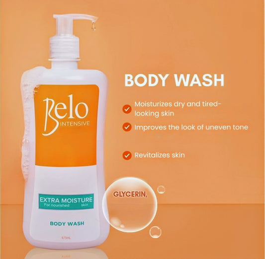 BELO ESSENTIALS KOJIC ACID + TRANEXAMIC ACID BODY WASH 475ML