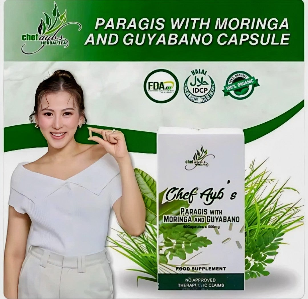 CHEF AYB'S PARAGIS WITH MORINGA AND GUYABANO 60 CAPSULES ORIGINAL