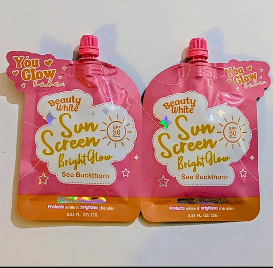 YOU GLOW BEAUTY WHITE SUN SCREEN BRIGHT GLOW SPF 50