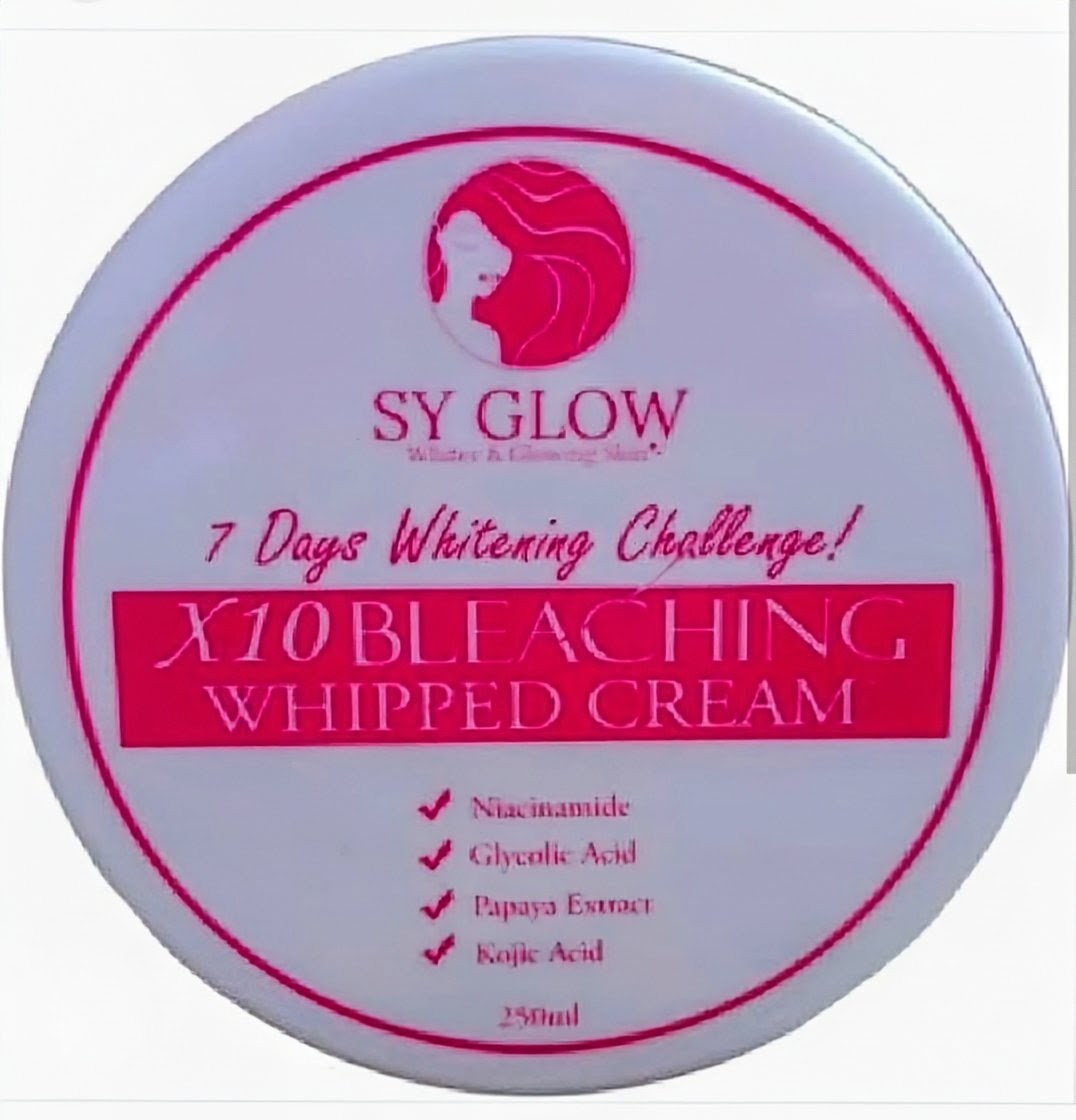 SY GLOW X10 BLEACHING WHIPPED CREAM 250ML