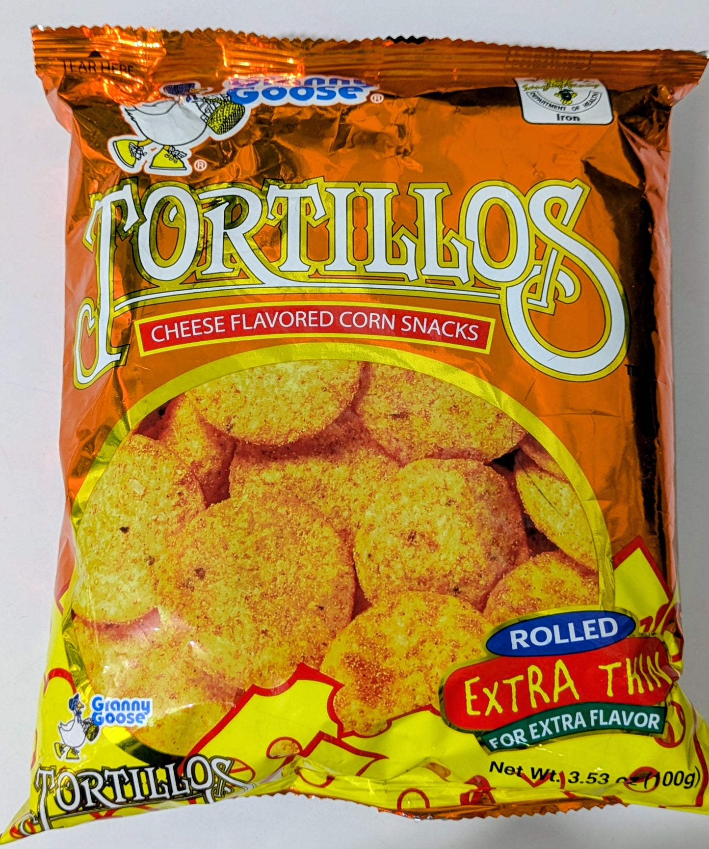 GRANNY GOOSE TORTILLOS CHEESE FLAVOR