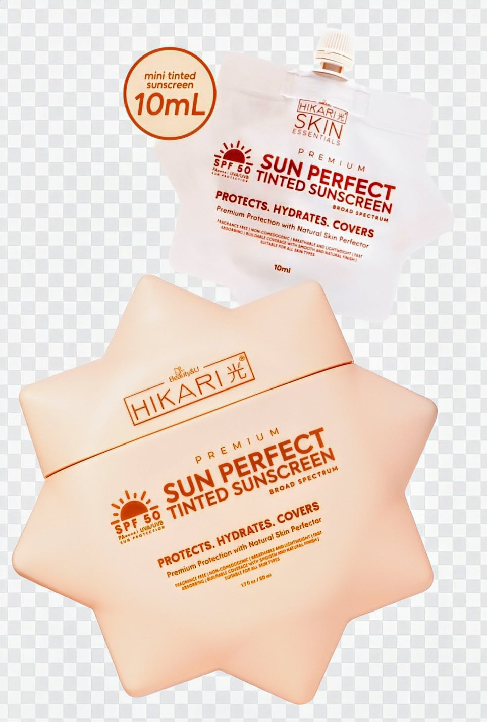 HIKARI SKIN ESSENTIALS SUN PROTECT TINTED SUNSCREEN 10ML