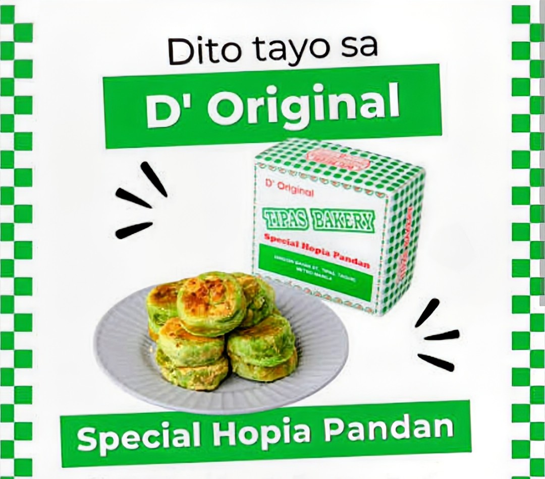 D' ORIGINAL TIPAS SPECIAL HOPIA PANDAN 480g (10pcs)