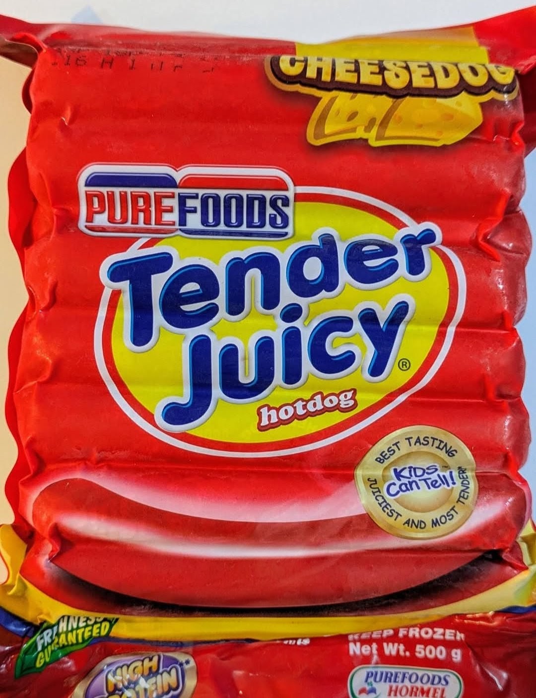 PUREFOODS TENDER JUICY CHEESEDOG 500G