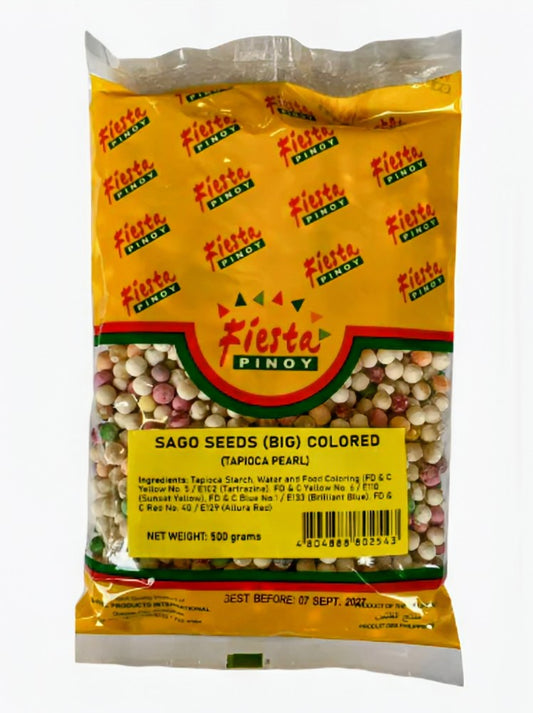 FIESTA PINOY SAGO (BIG) COLORED 500G