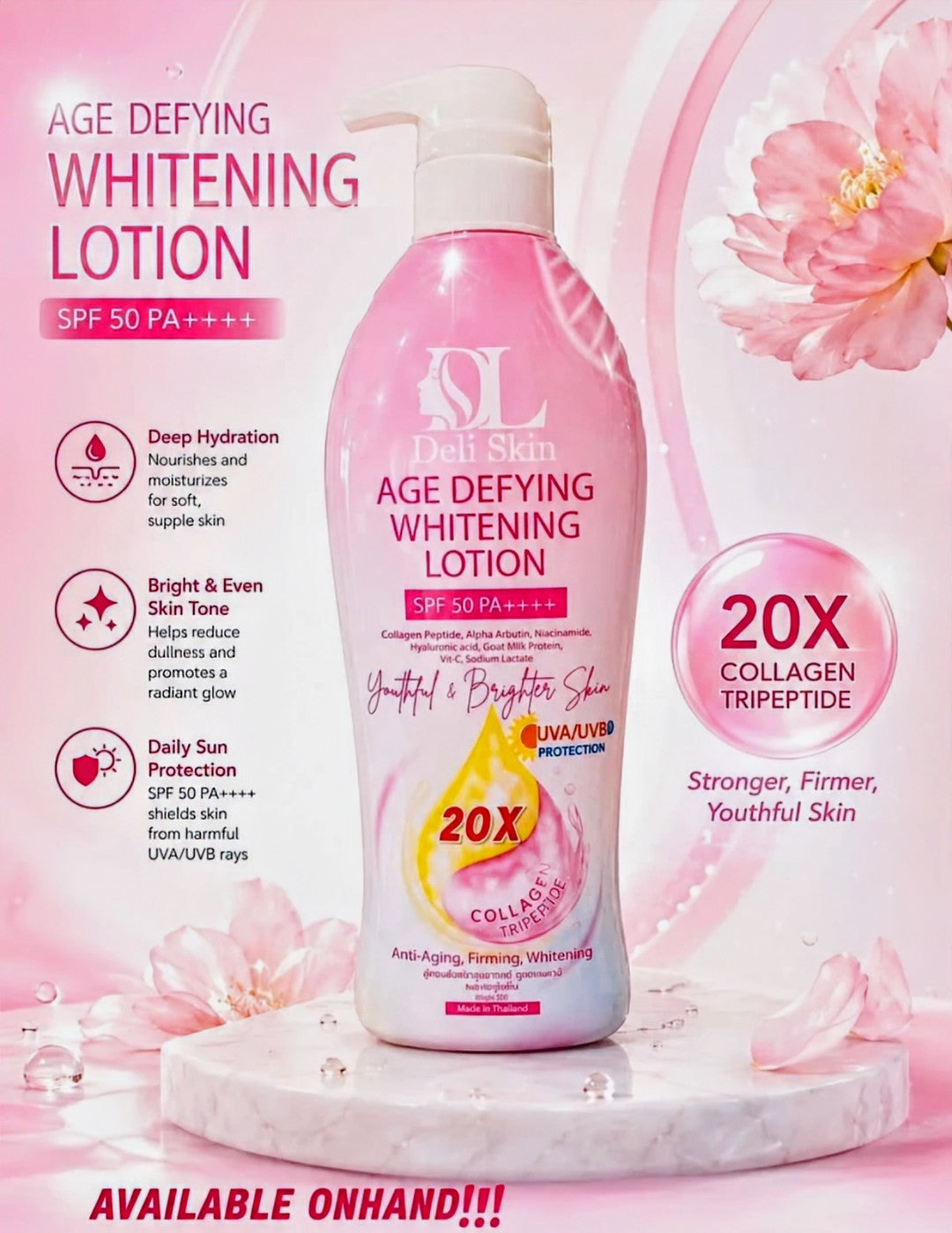 DELI SKIN AGE DEFYING WHITENING LOTION 500ML