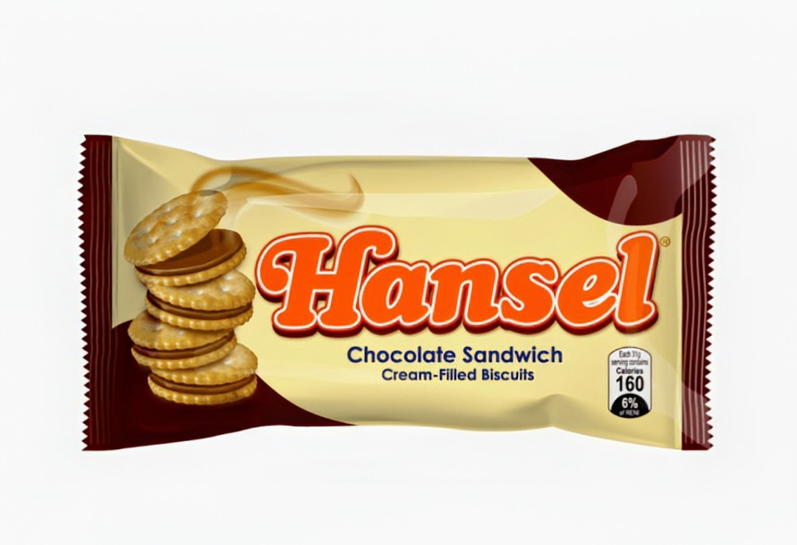 REBISCO HANSEL CHOCOLATE SANDWICH 310G (10x31g packs)