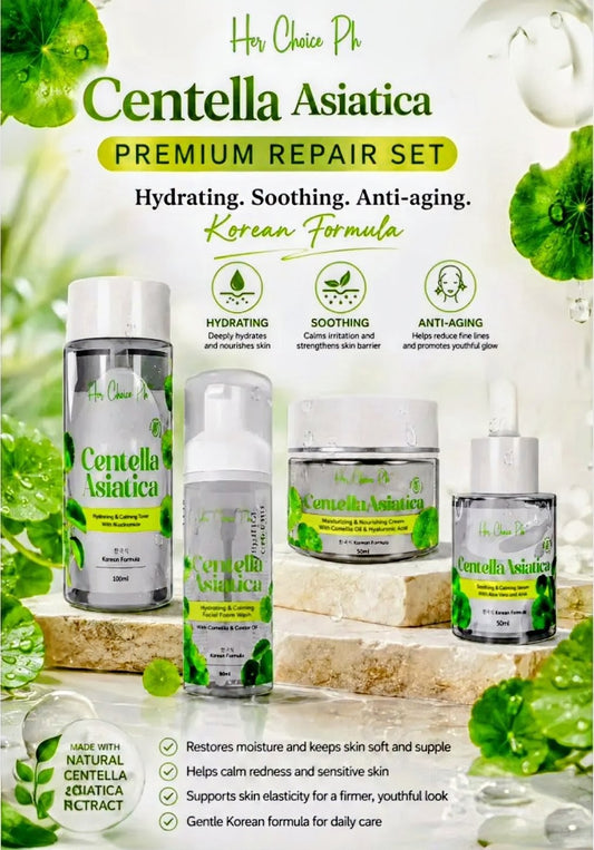 HER CHOICE PH CENTELLA ASIATICA PREMIUM REPAIR SET