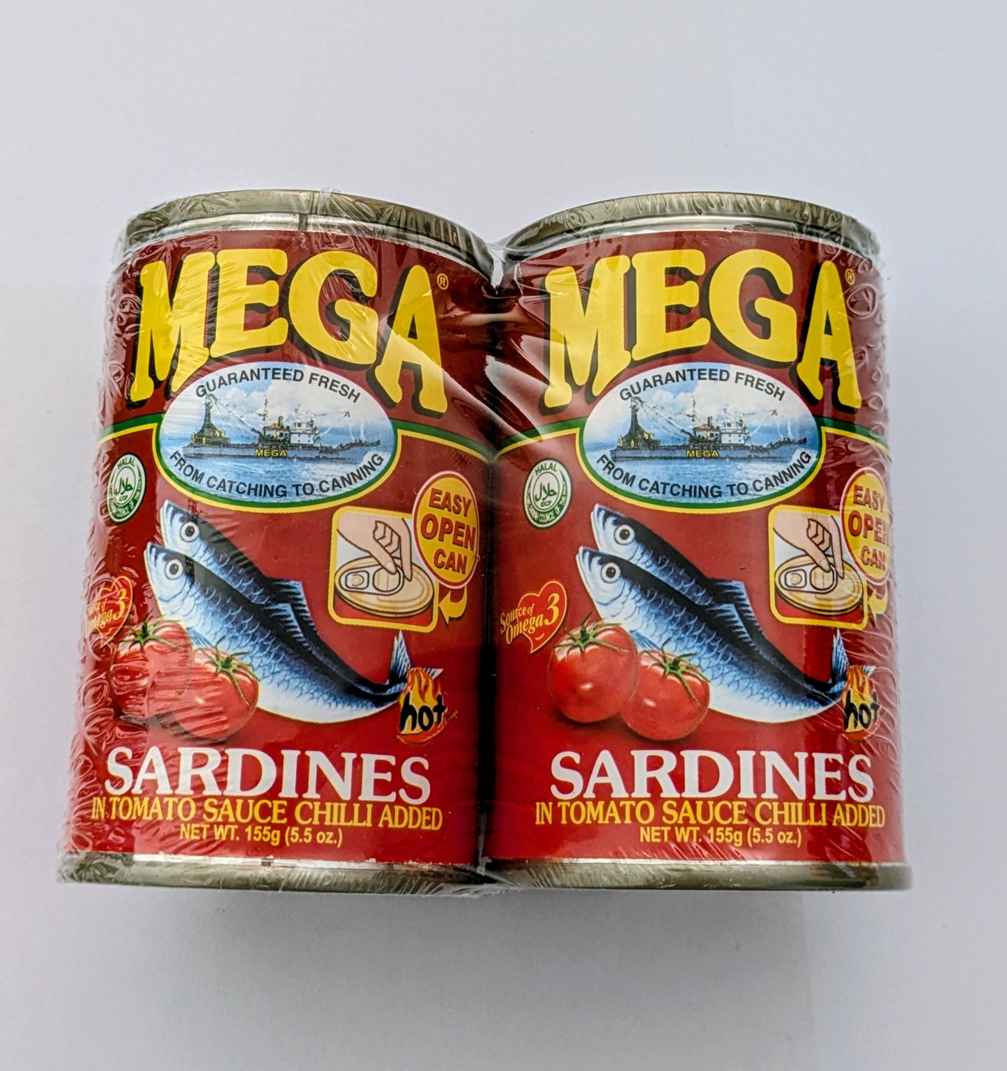MEGA SARDINES IN TOMATO SAUCE CHILI ADDED TWIN PACK