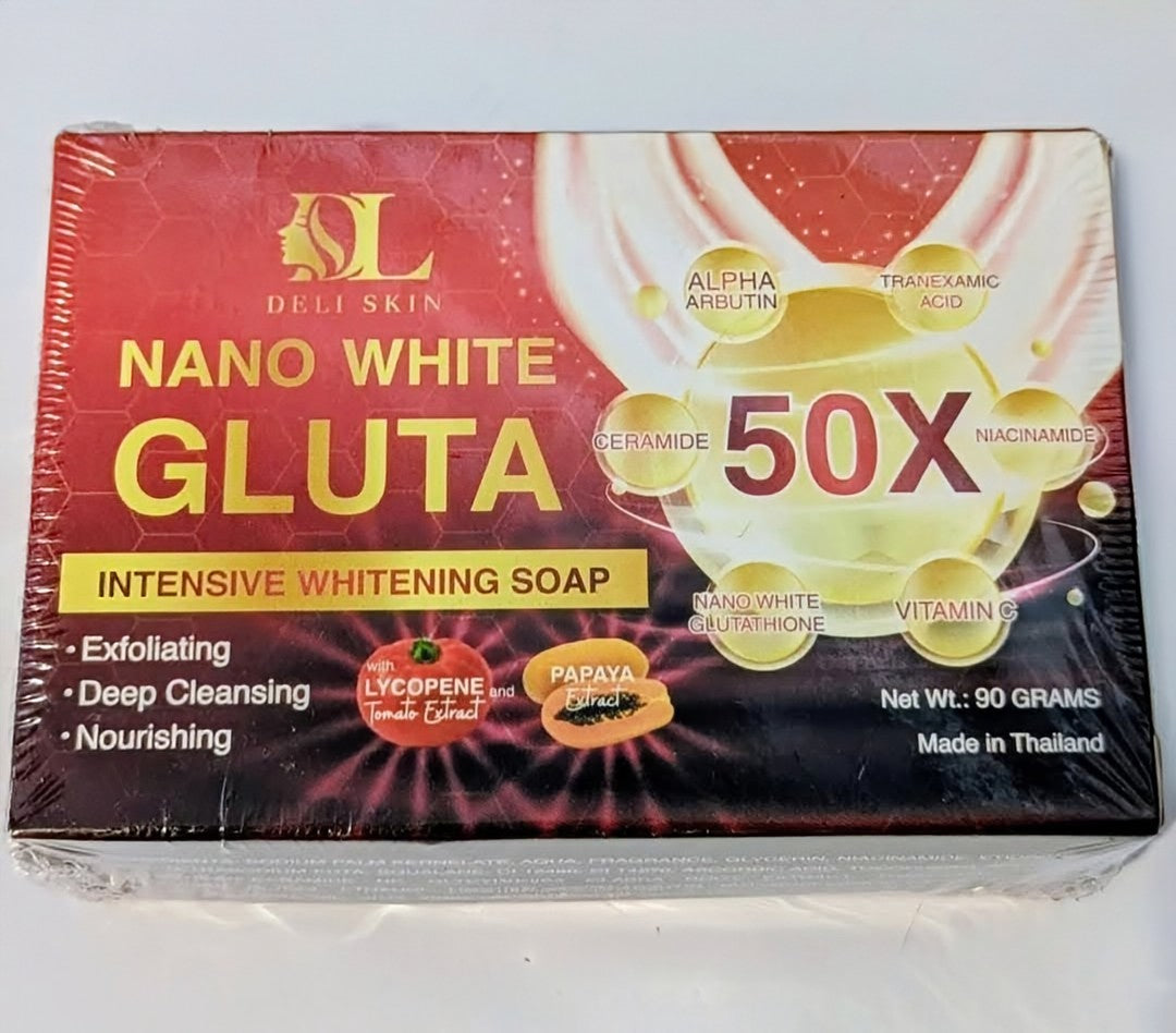 DELI SKIN NANO WHITE GLUTA INTENSIVE WHITENING SOAP