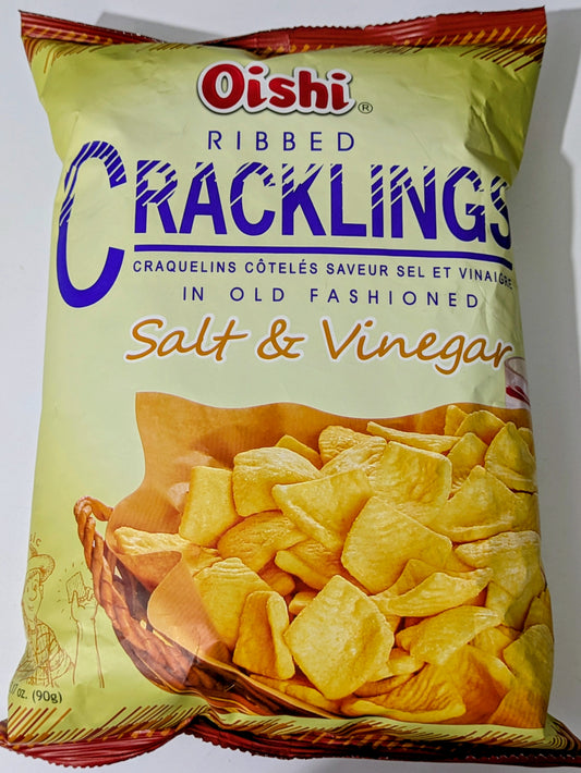 OISHI CRACKLINGS SALT & VINEGAR (90g)