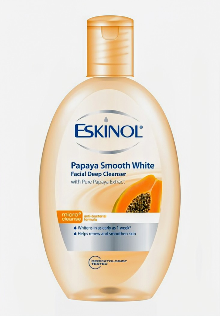 ESKINOL PAPAYA SMOOTH WHITE FACIAL DEEP CLEANSER 135ML