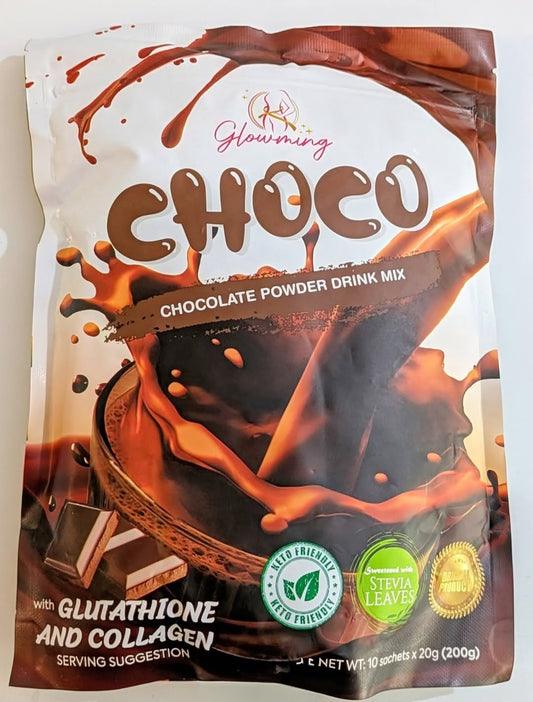 GLOWMING CHOCO CHOCOLATE POWDER DRINK MIX