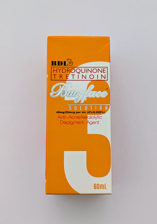 RDL HYDROQUINONE TRETINOIN BABYFACE SOLUTION #3 60ML